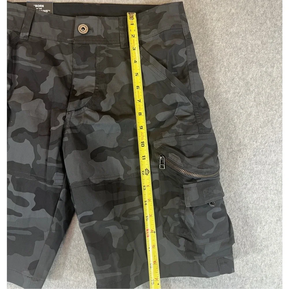 Kuhl Ambush Cargo Shorts Mens 30 Grey Camo New 5149 10